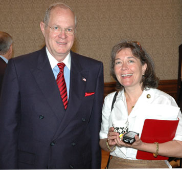 With Supreme Court Anthony M. Kennedy at the CEELI Institute, Prague.